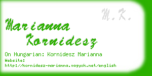 marianna kornidesz business card